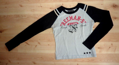 FREEMAN T. PORTER Shirt Langarmshirt DARBY Baumwolle Vintage Gr.S