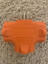 Grounded 3-Way Electric Adapter 3 Outlet AC Wall Plug 3 Pack 