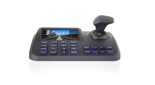 IP PTZ Controller CCTV PTZ Keyboard Controller Joystick 5" HD LED - Bild 2 von 4