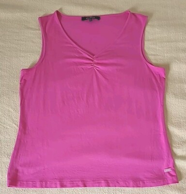 One Touch Top Gr. 42 pink/rosa Shirt, V-Ausschnitt, ohne Arme, Sommer NEUwertig