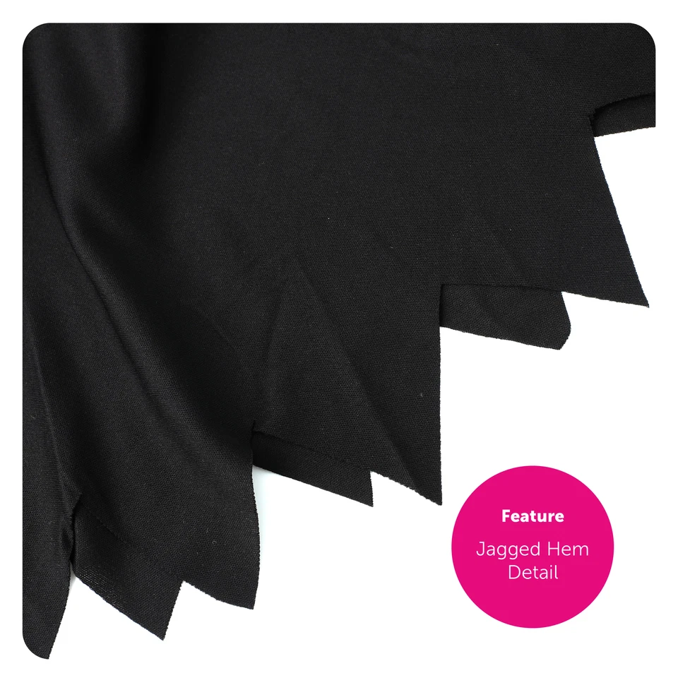 COSTUME DONNA CRUDELIA VESTITO PARRUCCA MANTELLO DALMATA HALLOWEEN VESTITO FANTASIA DEVILLE - Immagine 4 di 4