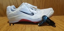 White Red Black Nike Track And Field Spikes Shoes Size 10.5 317002-141 W/SPIKES 