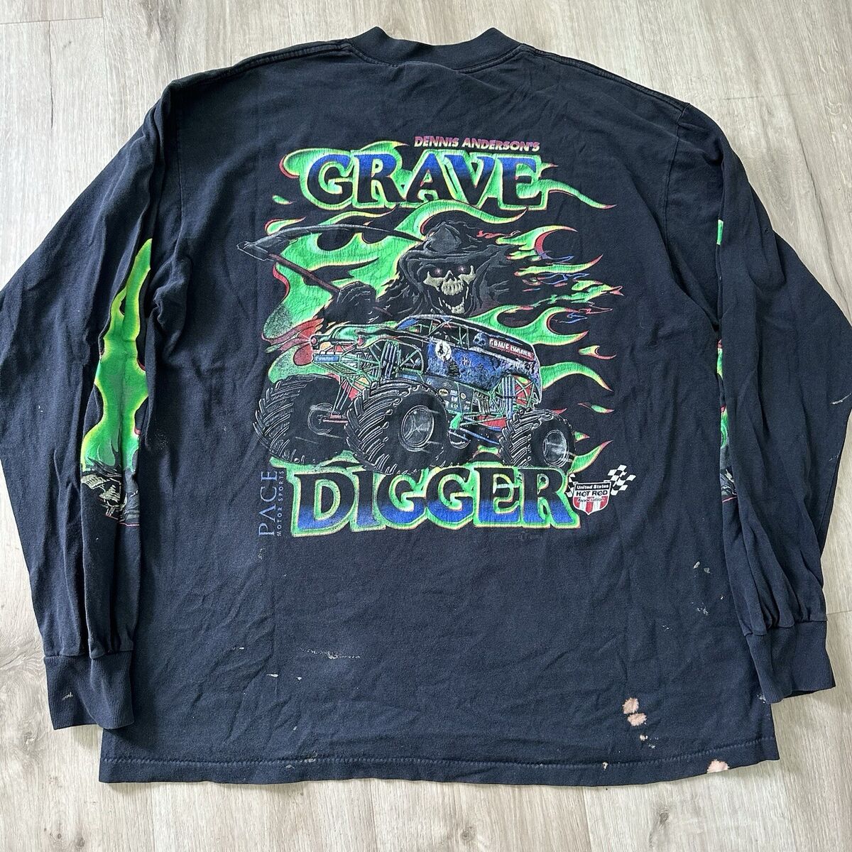 90s Vintage Grave Digger Long Sleeve Shirt | eBay 90s Vintage Grave Digger Long Sleeve Shirt | eBay