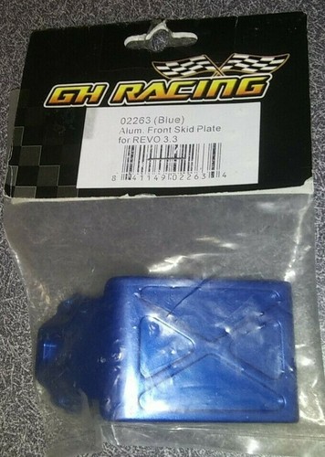 GH Racing Aluminum Front Skid Plate for REVO 3.3 02263 (Blue) New
