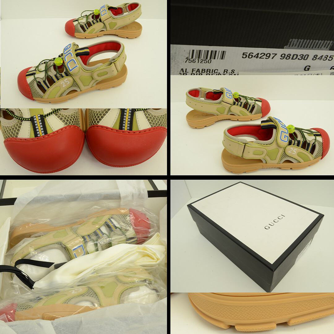 サンダル GUCCI FW25 Gucci Rhein Open Sandals (834941 AADUO 2140) Gucci Rhein Open Sandal - Suede Leather Elegance – LOZURI®