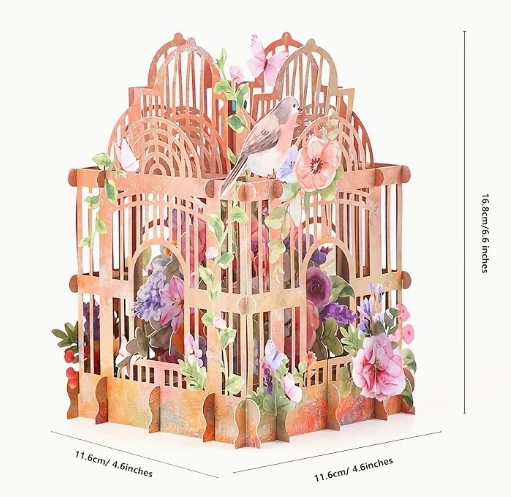 TARJETA EMERGENTE 3D - Castillo de dulces, diseño único de dulces y pasteles Foto 3 de 3