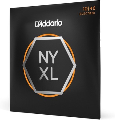 D'Addario NYXL1046 Nickel Wound E-Gitarrensaiten, Regular Light, 10-46