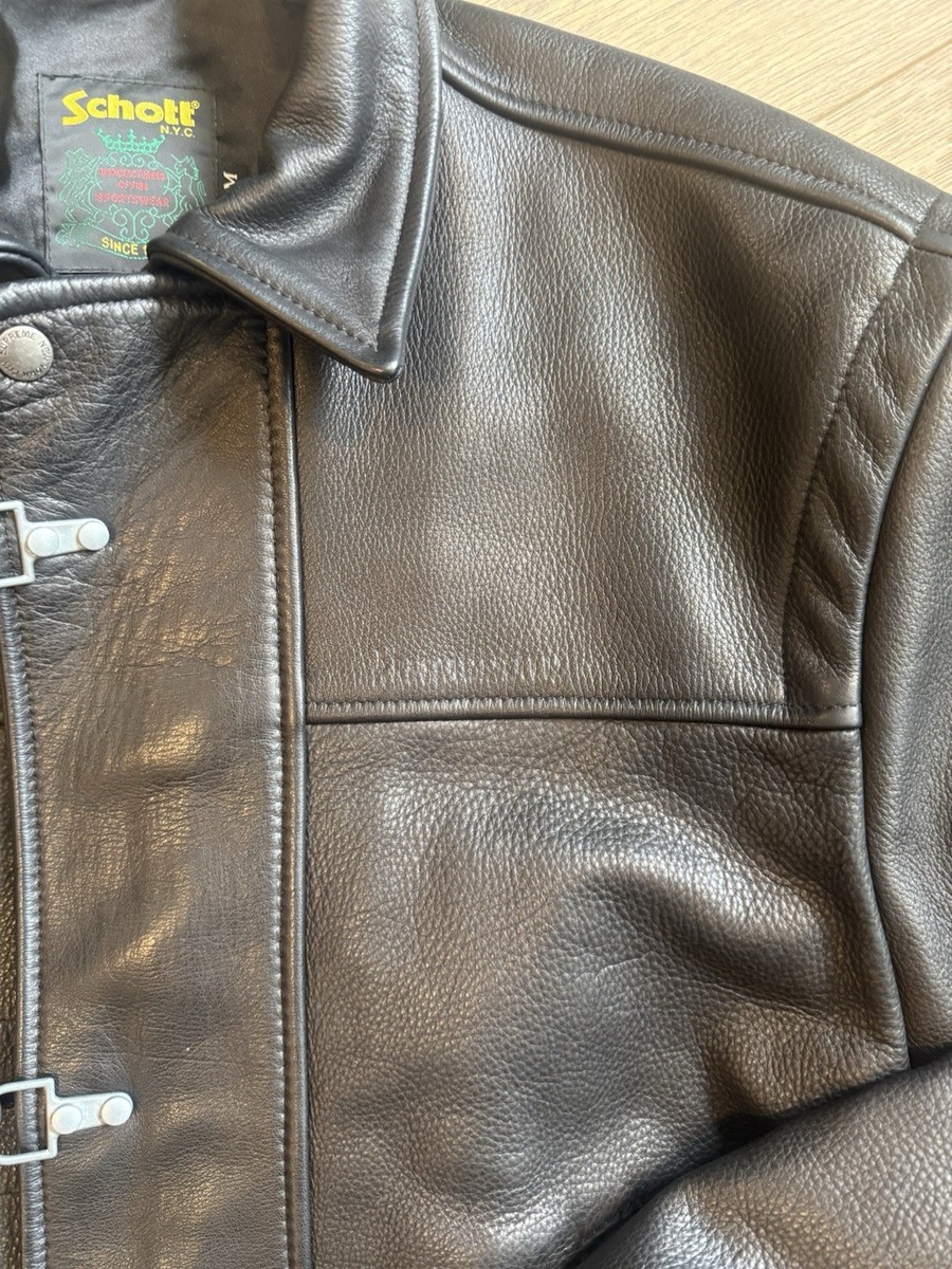 Supreme Schott Leather Clip Jacket | eBay