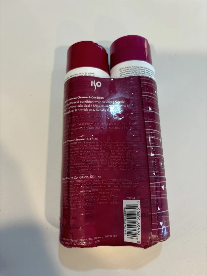 ISO Color Preserve Condition color care shampoo & conditioner 10.1 oz 300ml Set - Image 2 of 4