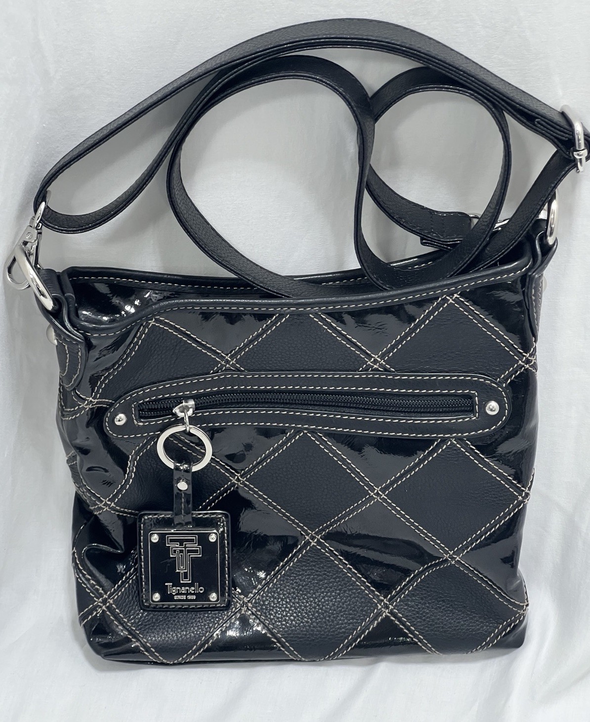 TIGNANELLO Diamond Patchwork Crossbody Purse Bag … - image 3