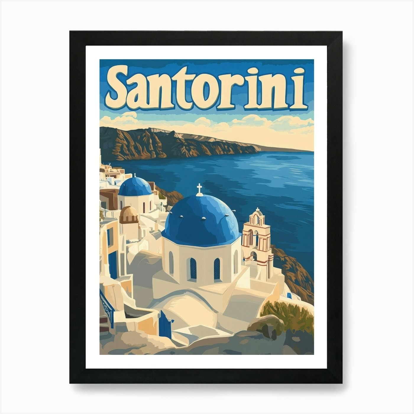 Aihrgdesign A Vintage Travel Poster Framed Wall Art Poster Canvas Print Picture