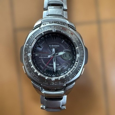 CASIO G-SHOCK GW-1600J Authentic used Black Silver Japan Model