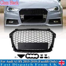 For 2015-2018 Audi A1 8X S1 Honeycomb Style Front Bumper Grill Center Grille UK