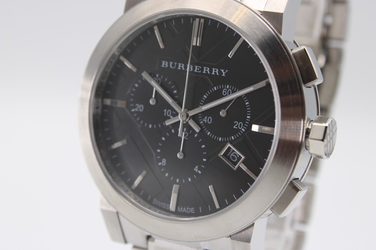 Burberry The City BU9351 Chronograph Men's Wristwatch - SIlver for