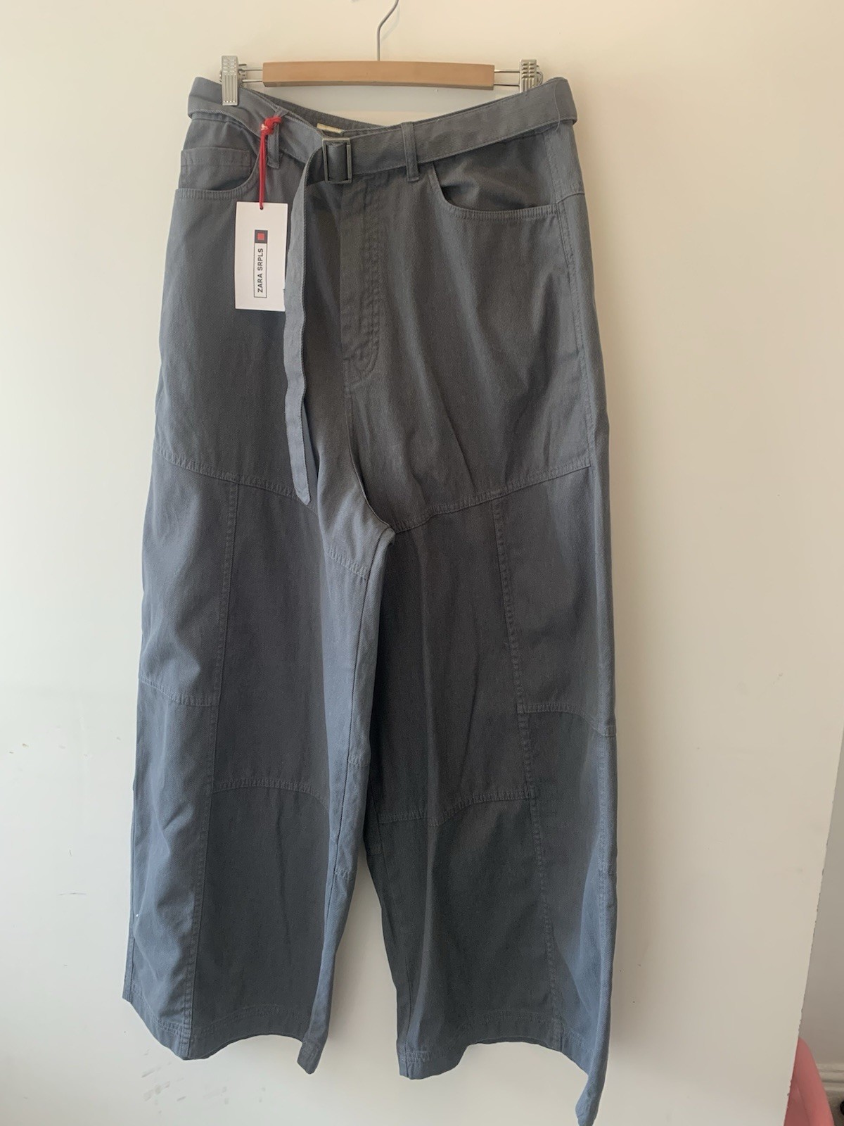 Zara SRPLS Men’s Wide leg Patchwork Trousers UK SizeL W40 SOLD OUT BNWT RRP £80 image 6