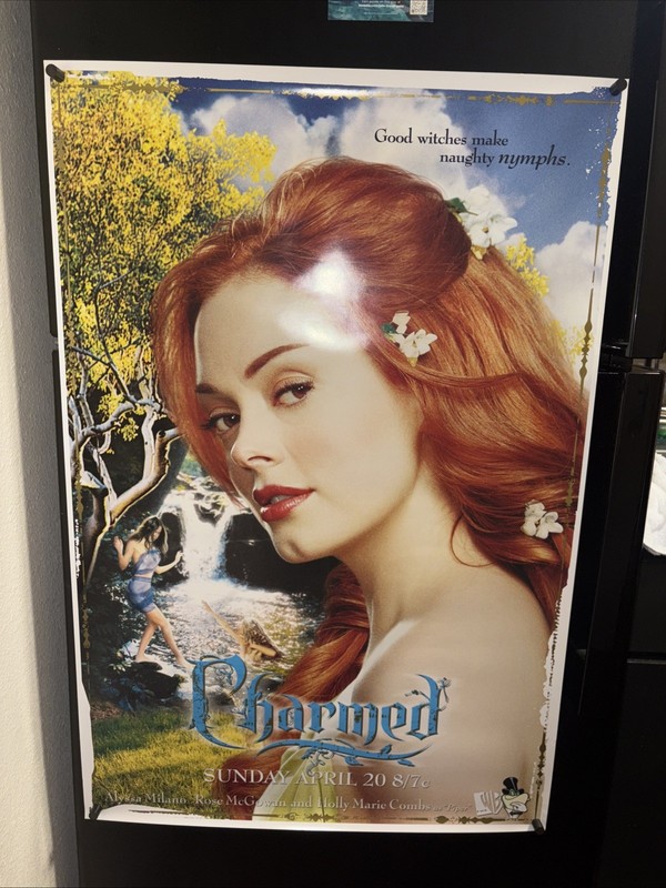 Charmed Good Witches Make Naughty Nymphs TV Poster 24inX36in No Creases Rolled!
