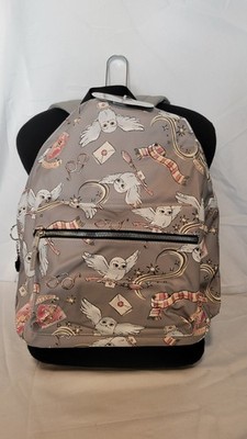 Fast Forward Harry Potter Gryffindor Hedwig Backpack Gray Book Bag NWT