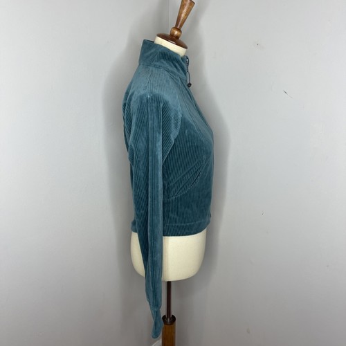Lululemon Scuba Track Jacket Green Velvet Cord Sz 6 - Picture 5 of 9