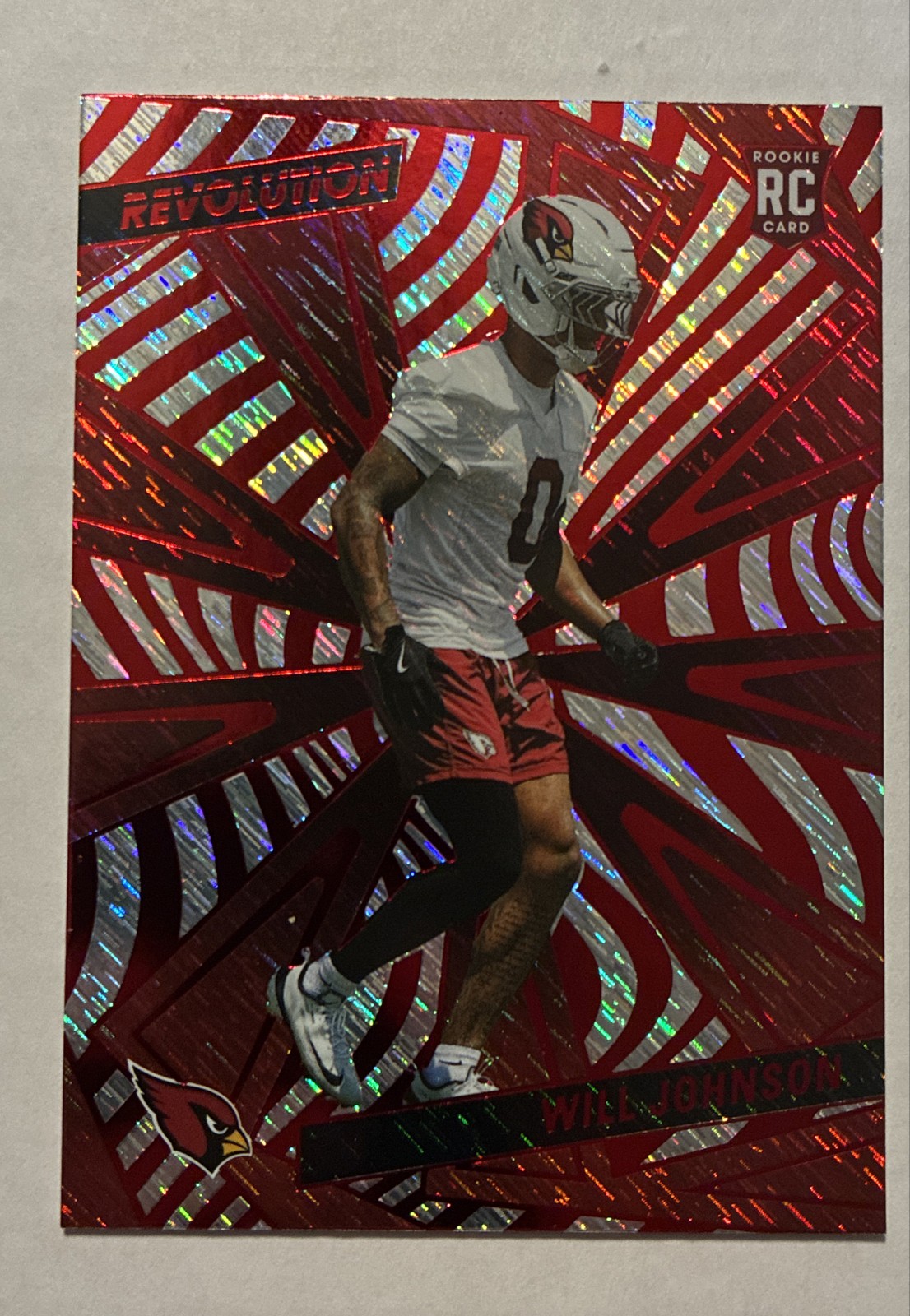 2025 Panini Revolution - Rookies Will Johnson #249 Red Storm (RC)
