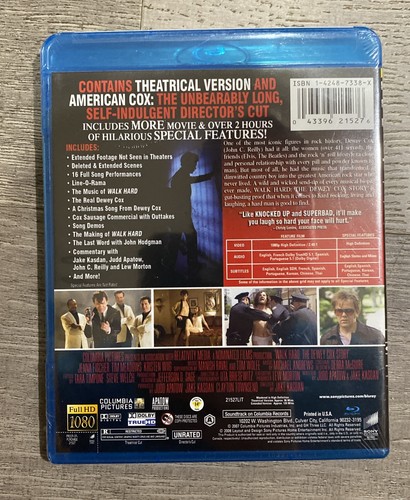Walk Hard: The Dewey Cox Story (Blu-ray Disc, 2-Disc Set, Unrated) New Sealed - Imagen 2 de 4