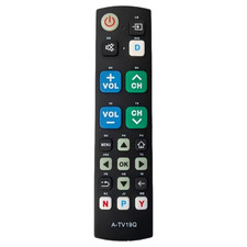 A-TV19Q Big Button Universal Replacement Remote for Televisions 