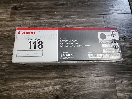 Genuine Canon 118 Black Toner Cartridge - 2 Pack ((2662B004AA) OEM Original - 第 1/6 張圖片