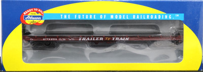 ATHEARN 92691 BROWN TRAILER TRAIN 60' FLATCAR OTTX 97014 - NEW