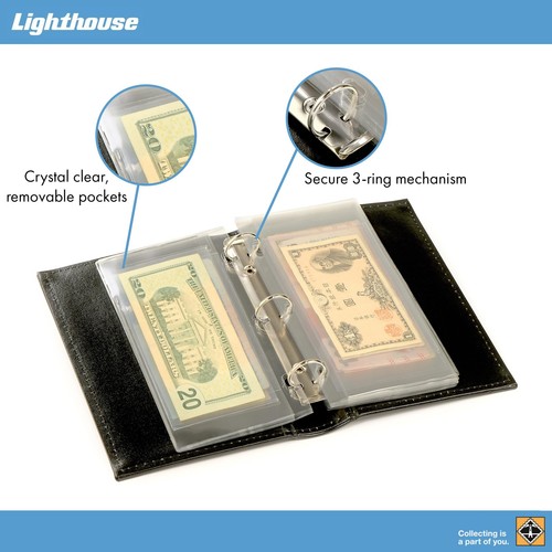 - Small Currency Album for Un-Graded Raw Banknotes and Currency Sleeves - Cla... - Picture 3 of 4