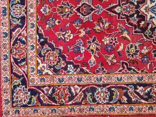 Vintage Traditional Handmade Oriental Wool Multicolor Rug 143x94cm - Picture 12 of 15