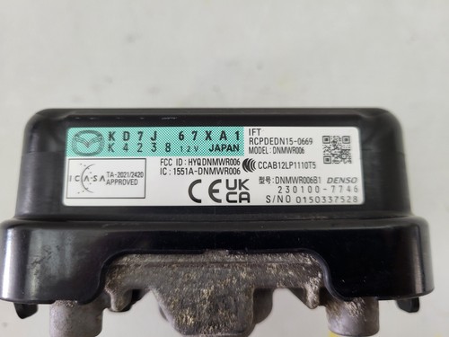 17-24 MAZDA CX-5 CRUISE CONTROL DISTANCE SENSOR RADAR MODULE OEM - Bild 4 von 4
