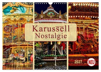 Calendar 2027 · US Version · Carousel - Nostalgia (Wall Calendar 2027 17'' × 12''