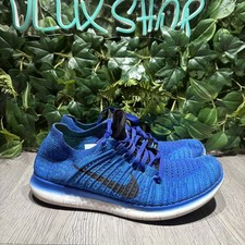 Nike Free RN Flyknit Game Royal Men Sz 12 831069 400 Rare