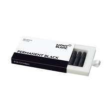Montblanc Ink Cartridges, Permanent Black - 8-unit package 128209
