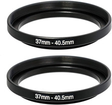  2 Pcs  37-40.5MM Step-Up Ring Adapter, 37Mm to 40.5Mm Step up Filter Ring, 37M