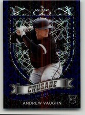 2021 Panini Chronicles Andrew Vaughn Crusade Blue Velocity #15 Chicago White Sox