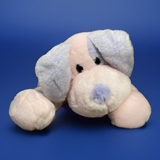 Animal Alley Puppy Dog Plush VTG Toys R Us Y2k 2000 Pink Purple Blue Toy 14