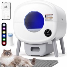 Fsitego Self-Cleaning Cat Litter Box: Extra Large Automatic Litter Box