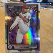 2024 Bowman Draft Chrome 1st Chase Burns Refractor #BDC-55 Cincinnati Reds 