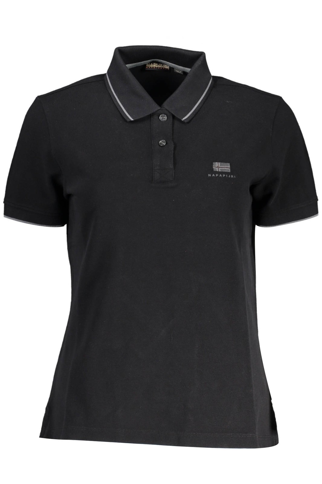 Napapijri Donna Nero - Polo In Cotone Da - Tops - S - Immagine 2