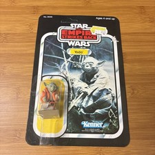Vtg Star Wars ESB Yoda Action Figure 32B Card Back Kenner 1980 Factory Sealed