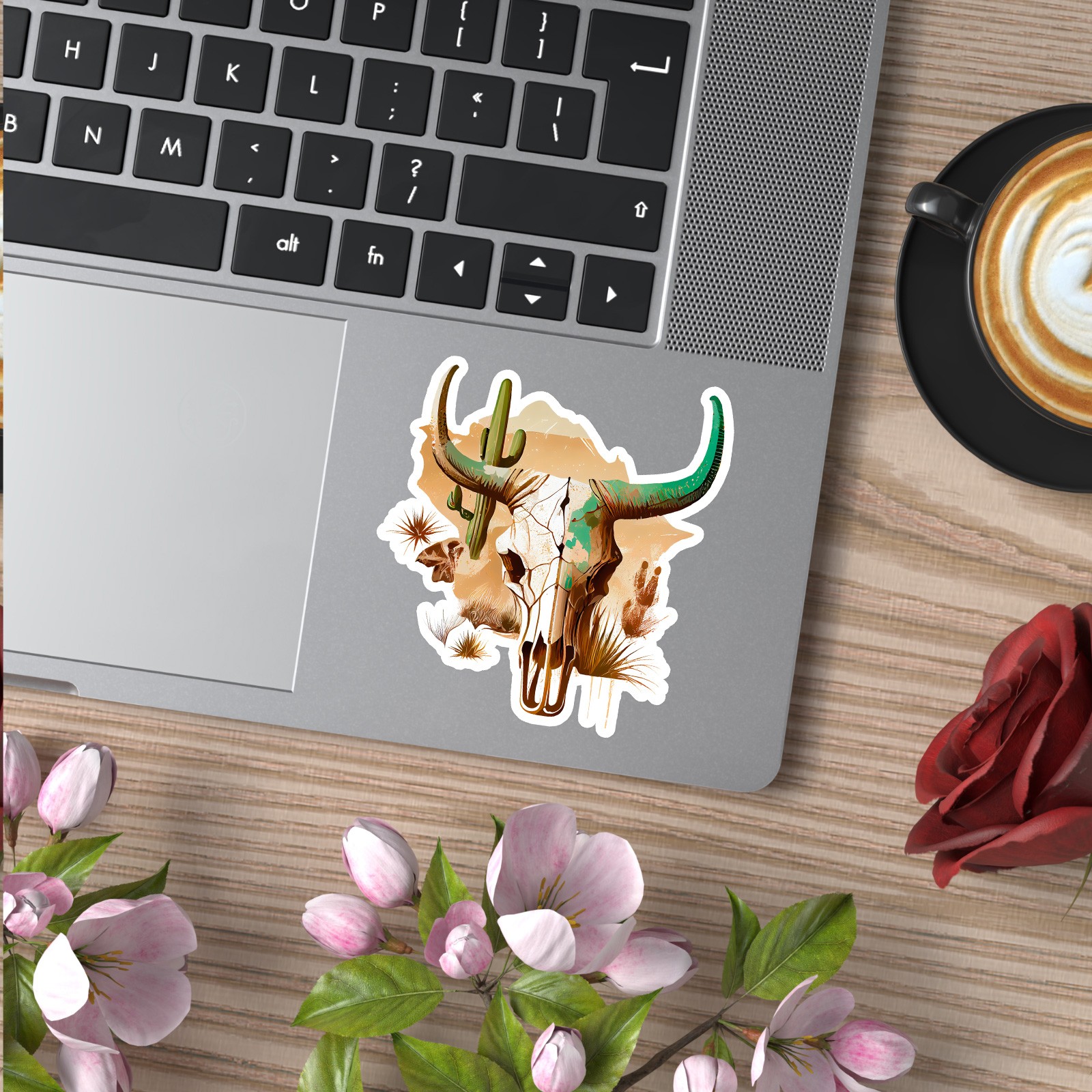 Cown Skull Desert - Vinyl Decal Sticker - Car Window Laptop - ebn9809