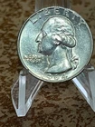 1964  Washington Quarter 90% Silver AU/BU US Coin # WX81