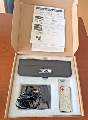 Tripp Lite B118-2X4-4K-A HDMI Matrix Switch Splitter 4K 60hz w/Audio Extractor