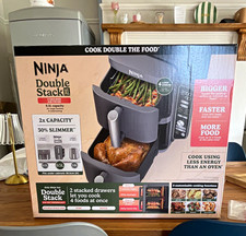 Ninja Double Stack XL 9.5L 2-Drawer Air Fryer Black 6 Programs SL400UK