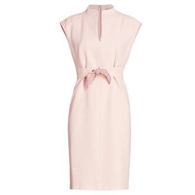 MaxMara NWT Max Mara Delfina Scarf Tie Sheath Dress In Pink Women s Size 8 NWT