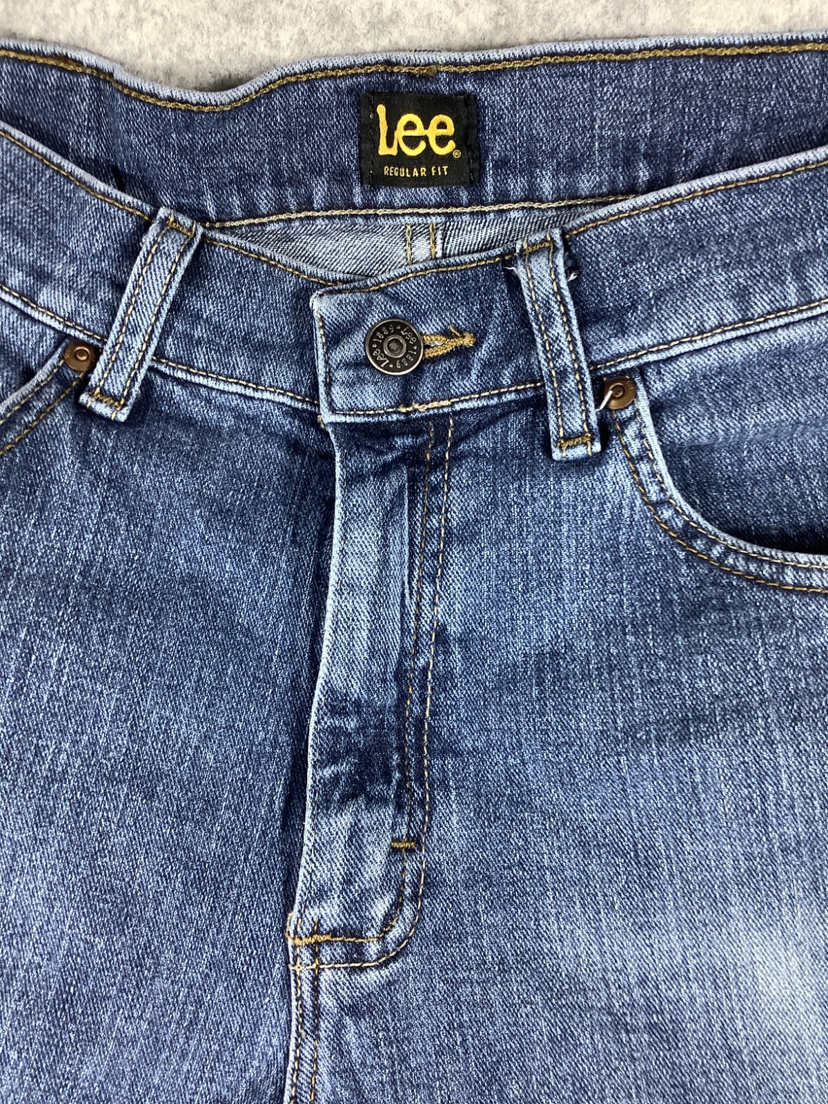 Lee Jeans Mens Waist 32 Blue Regular Fit Vintage 535 image 2