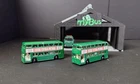 2 X MATCHBOX LESNEY  GREEN MB 74 DAIMLER FLEETLINE BUSES See Pictures