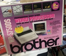 Vintage Brother Word Processor WP-5750DS & Monitor -User Guide Boot Disc WORKS!