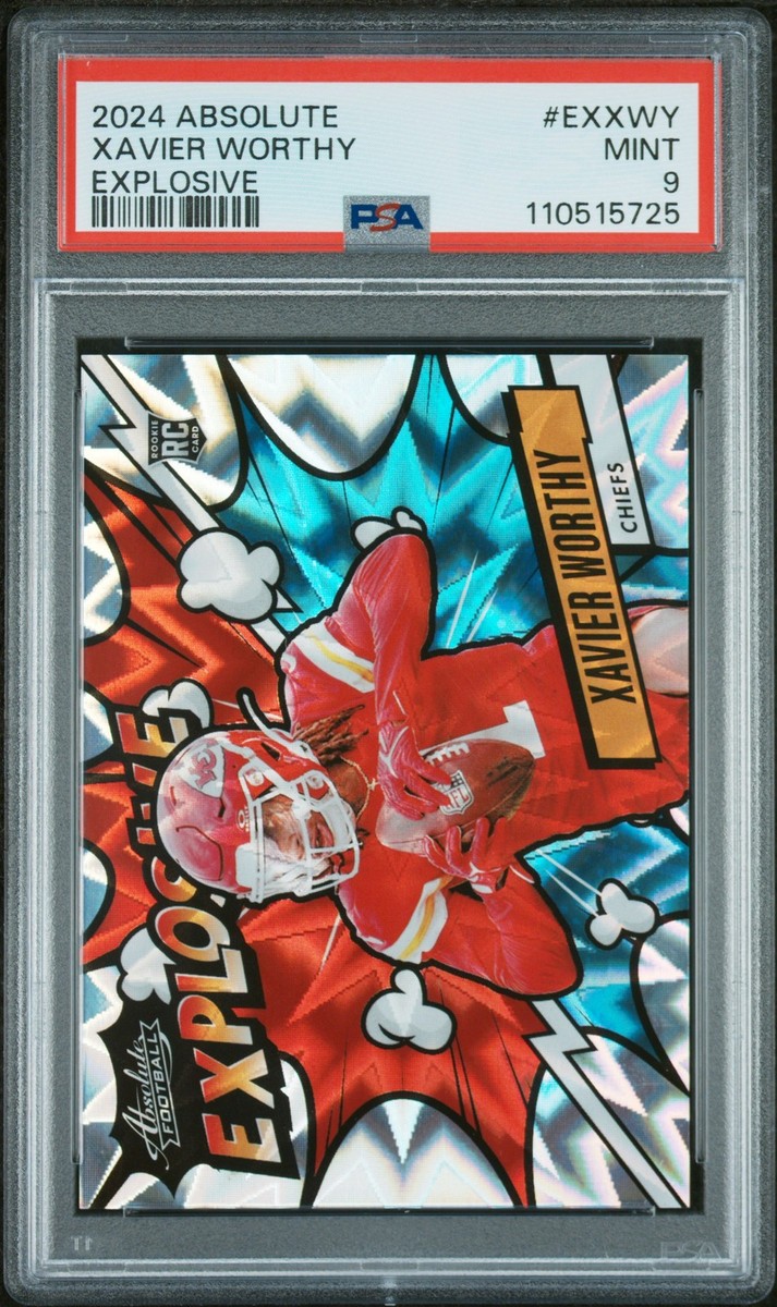 2024 Panini Absolute - Explosive Xavier Worthy #EX-XWY (RC) for