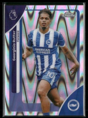 Georginio Rutter 2026 Topps Chrome Premier League RayWave Brighton & Hove Albion
